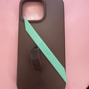 Loopy iPhone 16 Pro Max Espresso Case + 2 Loops & Dustbag